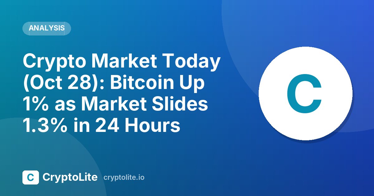CryptoLite daily crypto market brief for October 28, 2026
