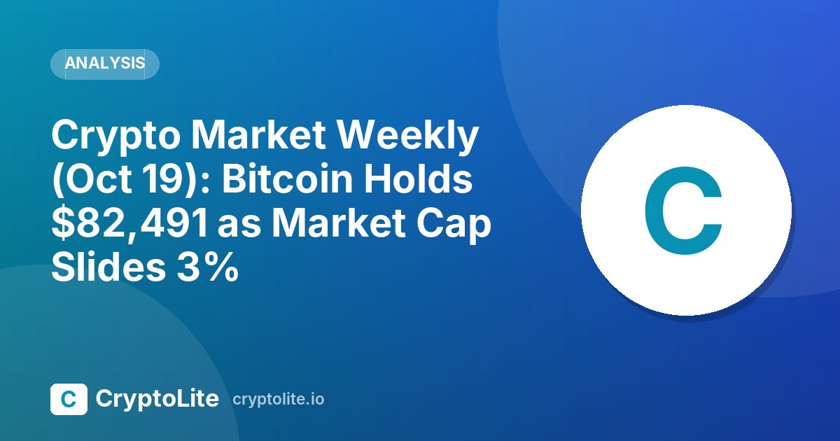 CryptoLite weekly crypto market report for October 19, 2026
